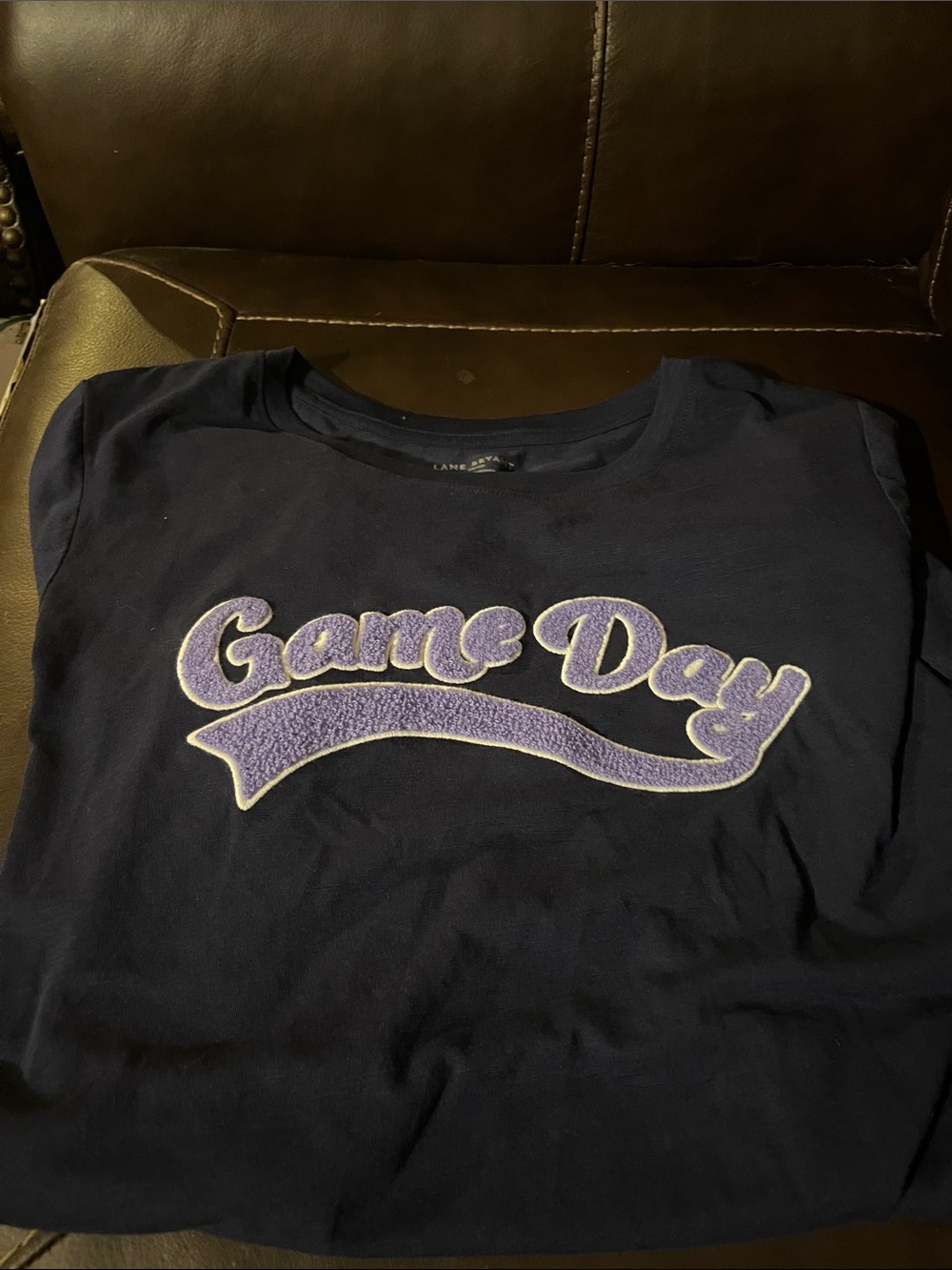 Lane Bryant Game Day Navy Blue Graphic Tee NWOT 18/20